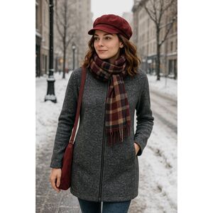 Banana Republic Womens Gray Knit Sweater Jacket Coat Minimalist Casual Cozy SZ M